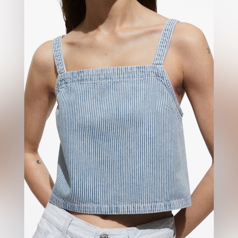 Mango Denim Tank NWOT